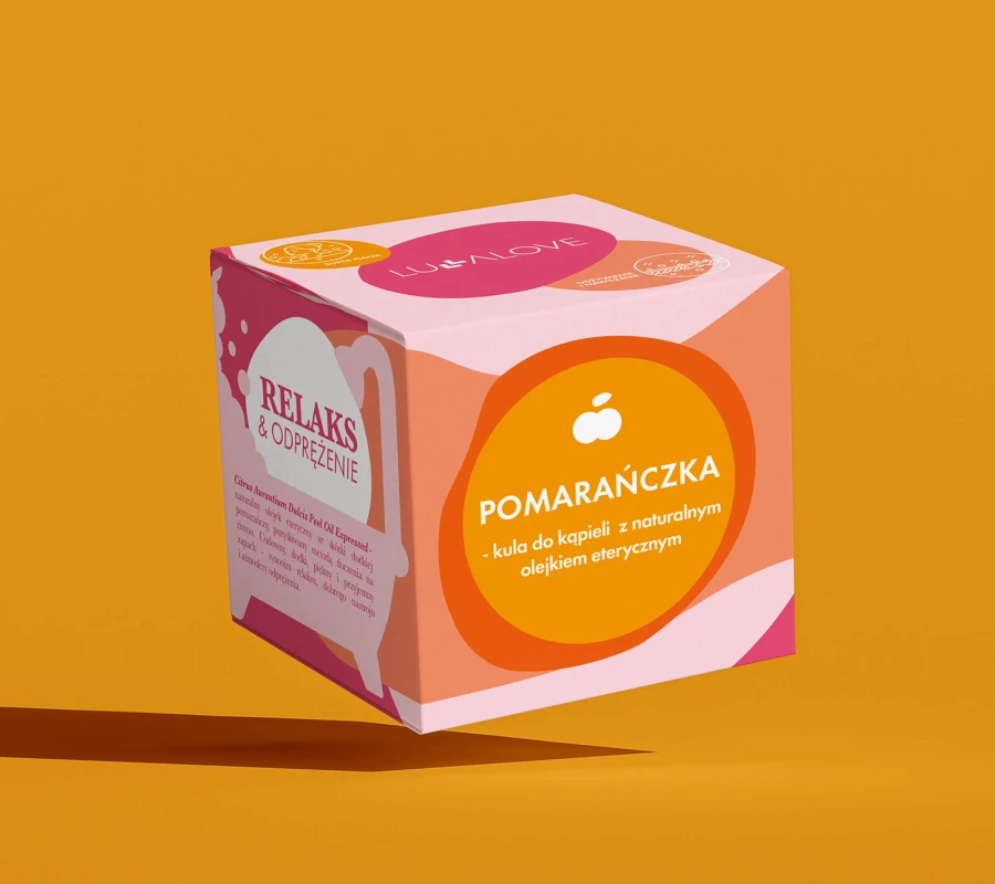 Pomarańczka - kula do kąpieli z naturalnym olejkiem eterycznym / Lullalove