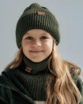 Czapka zimowa merino WINTER KHAKI / Patulove