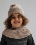 Komin z golfem merino WINTER LATTE / Patulove