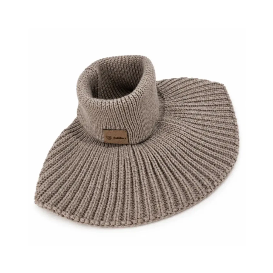 Komin z golfem merino WINTER LATTE / Patulove