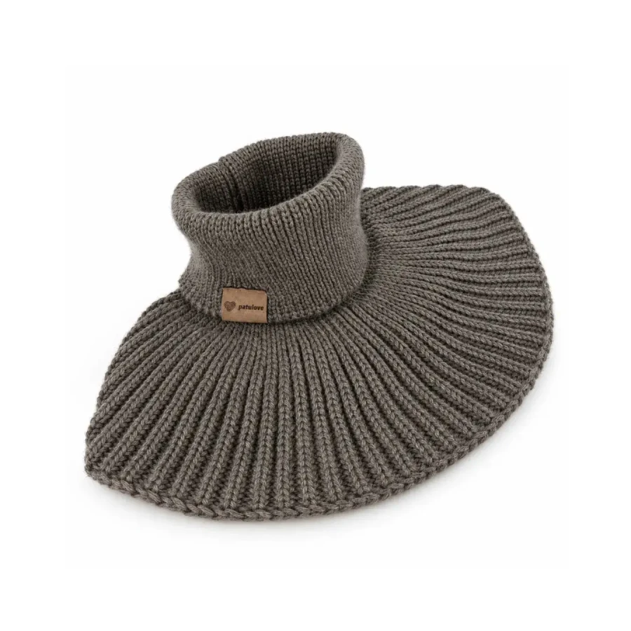 Komin z golfem merino WINTER COCOA / Patulove