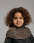 Komin z golfem merino WINTER COCOA / Patulove