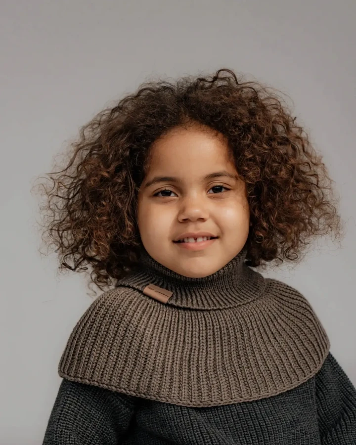 Komin z golfem merino WINTER COCOA / Patulove