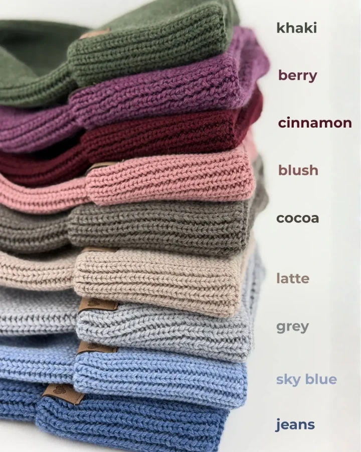 Komin z golfem merino WINTER COCOA / Patulove