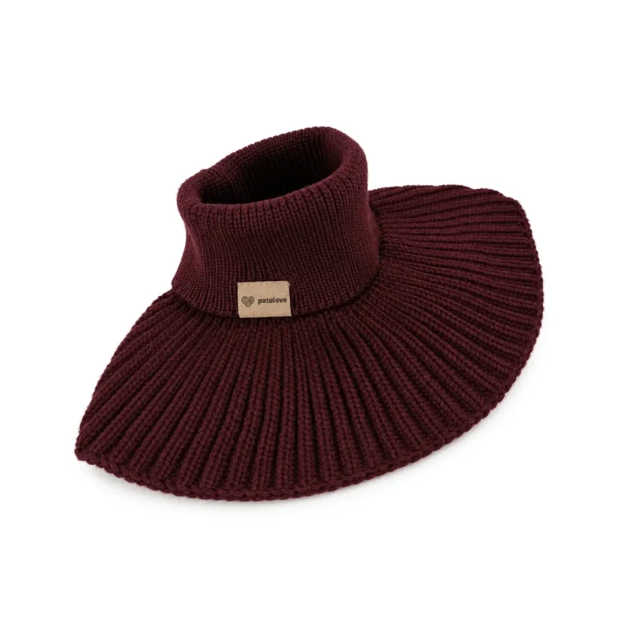 Komin z golfem merino WINTER CINNAMON / Patulove