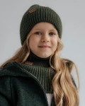 Komin z golfem merino WINTER KHAKI / Patulove