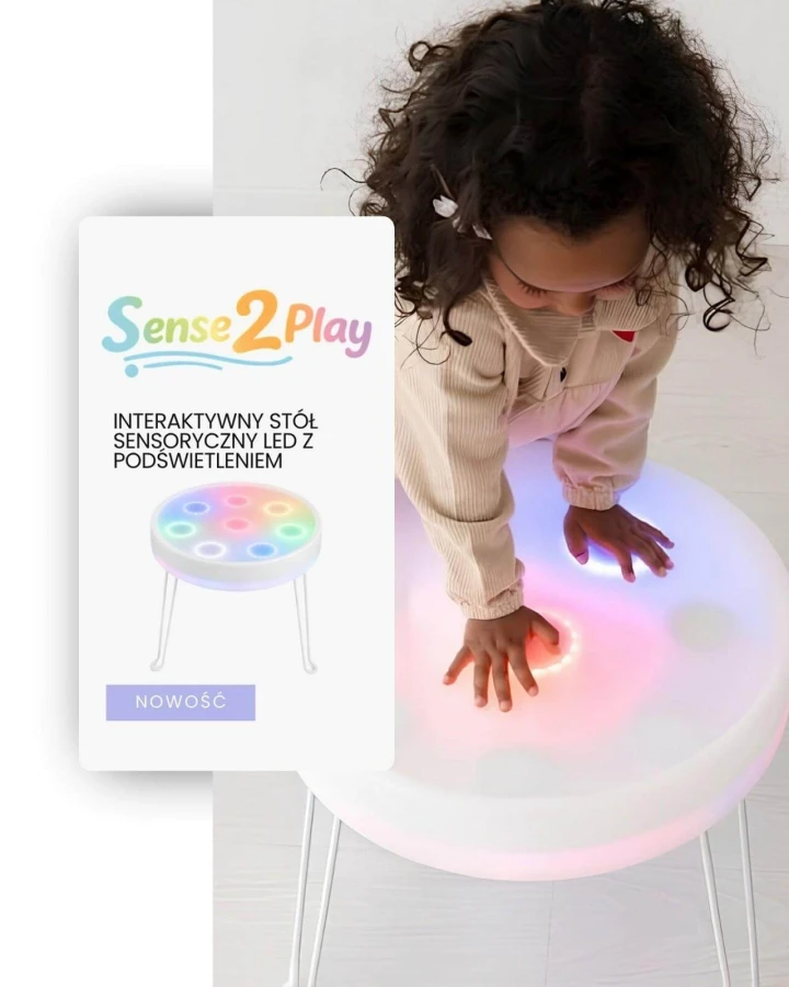 Interaktywny stół sensoryczny LED z podświetleniem / Sense2Play