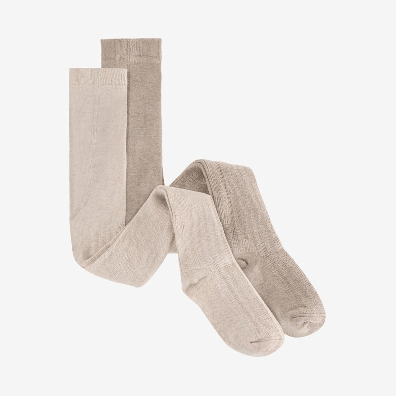 Rajstopki wełniane, 2pary - Camel Melange / HUTTEliHUT