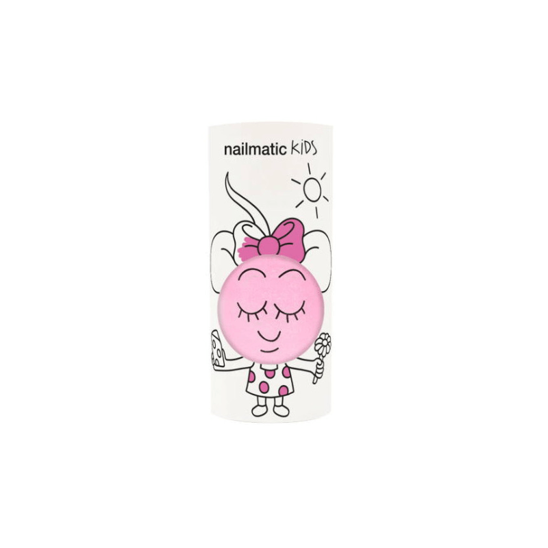 Lakier do paznokci dla dzieci zmywalny wodą, 8ml - Dolly, Neonowy Róż / Nailmatic
