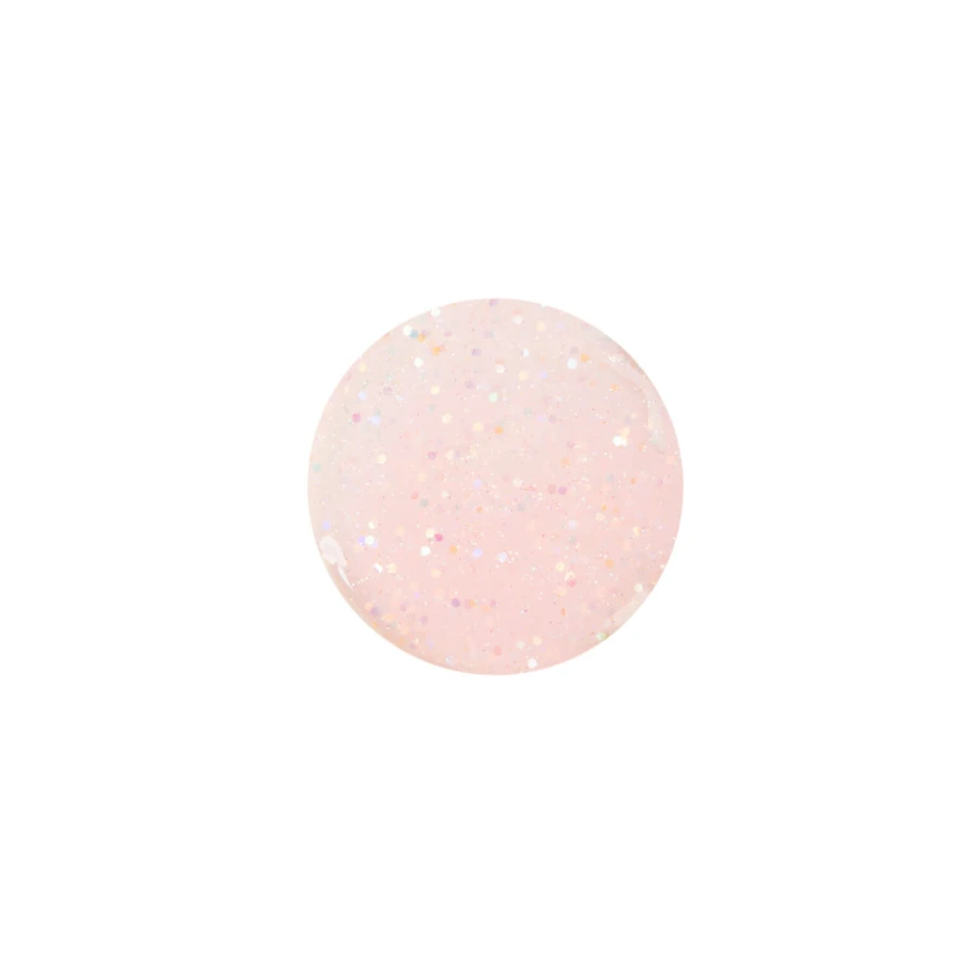 Lakier do paznokci dla dzieci zmywalny wodą, 8ml - Polly, Transparentny Róż z Brokatem / Nailmatic