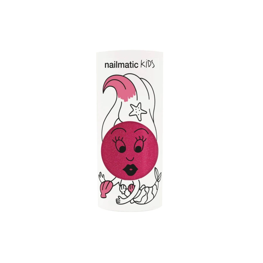 Lakier do paznokci dla dzieci zmywalny wodą, 8ml - Sisi, Różowy z Brokatem / Nailmatic