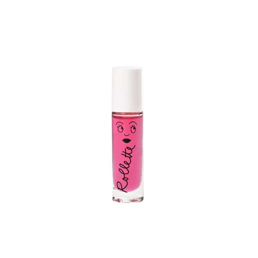Zestaw lakier do paznokci + błyszczyk do ust dla dzieci, 8 ml + 6,5 ml - Polly i Rollette Malina / Nailmatic