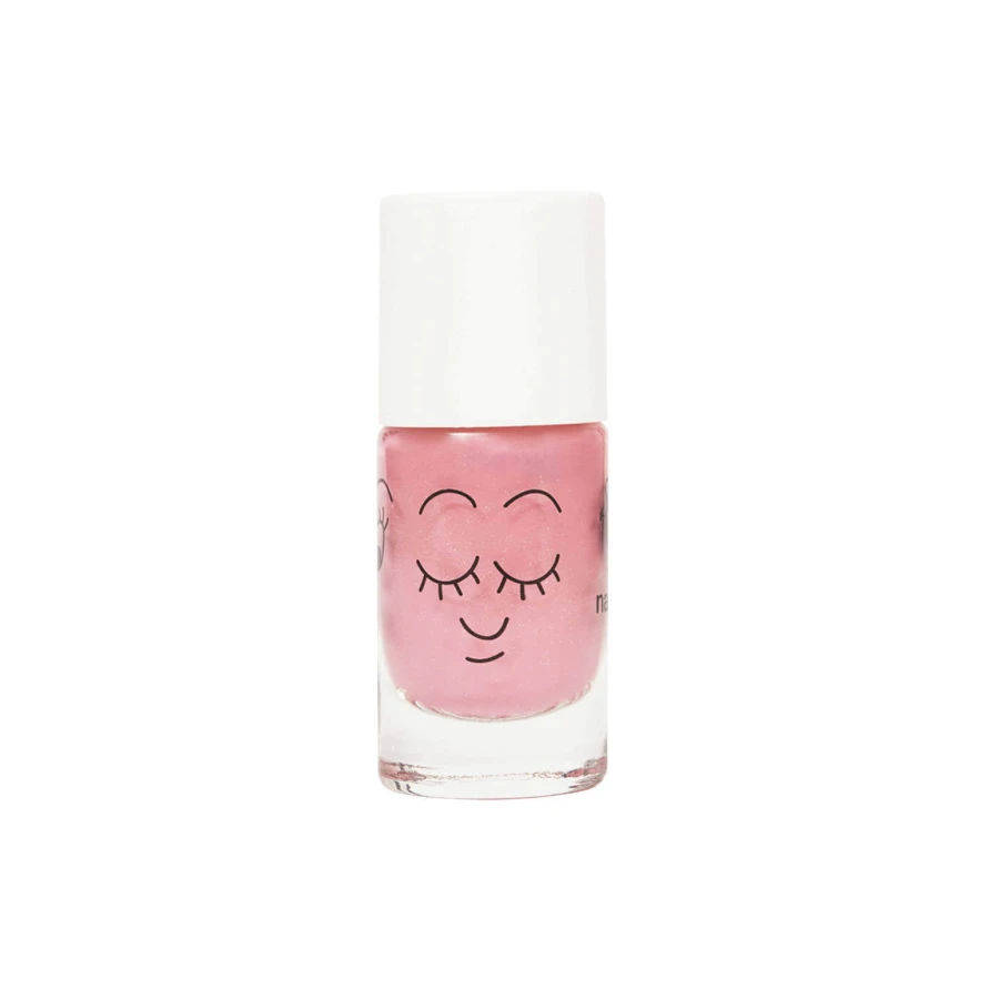 Zestaw lakier do paznokci + błyszczyk do ust dla dzieci, 8 ml + 6,5 ml - Cookie i Rollette Truskawka / Nailmatic