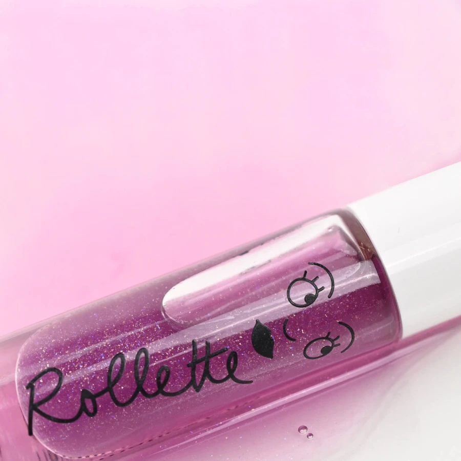 Zestaw lakier do paznokci + błyszczyk do ust dla dzieci, 8 ml + 6,5 ml - Elliot i Rollette Jeżyna / Nailmatic