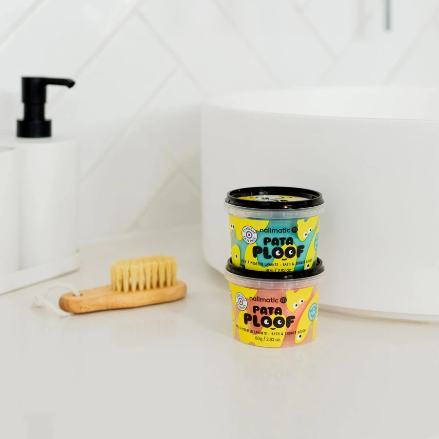 Myjąca ciastolina do kąpieli dla dzieci Pataploof, 80g - Niebieska / Nailmatic