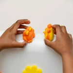 Myjąca ciastolina do kąpieli dla dzieci Pataploof, 80g - Pomarańczowa / Nailmatic