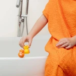 Myjąca ciastolina do kąpieli dla dzieci Pataploof - Żółta i Pomarańczowa + Foremka Ploofy / Nailmatic