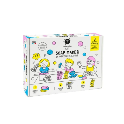 Zestaw do Robienia Mydełek dla Dzieci Soap Maker - Kot, Królik i Krokodyl, 3 szt. / Nailmatic