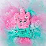 Kula do kąpieli dla dzieci dwukolorowa Jednorożec Różowo-Turkusowa, 120g / Nailmatic