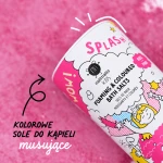 Musująca sól do kąpieli barwiąca wodę dla dzieci Splash, 250 g - Różowa / Nailmatic