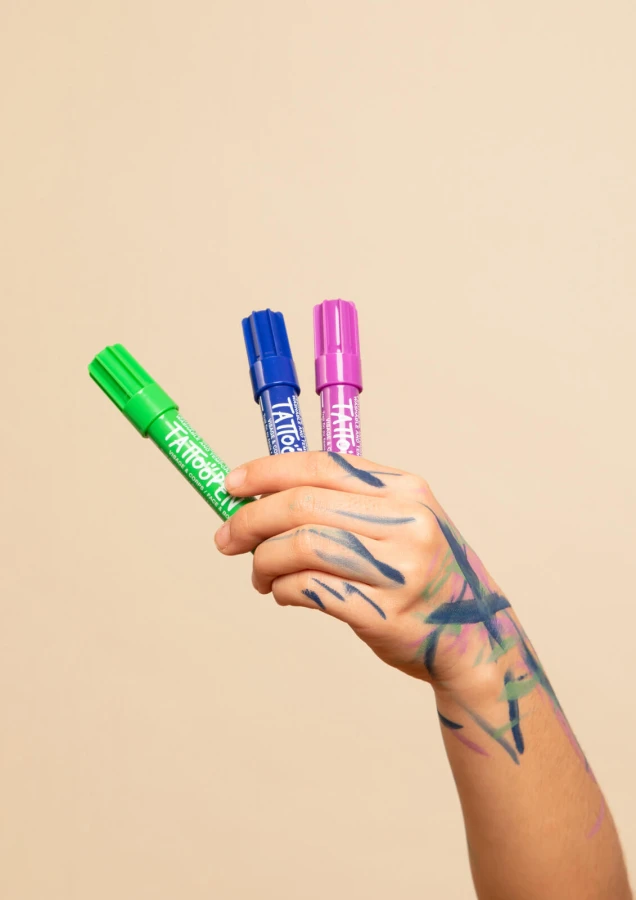 Zmywalny marker do ciała i twarzy dla dzieci Tattoopen 2,5 g - Granatowy / Nailmatic