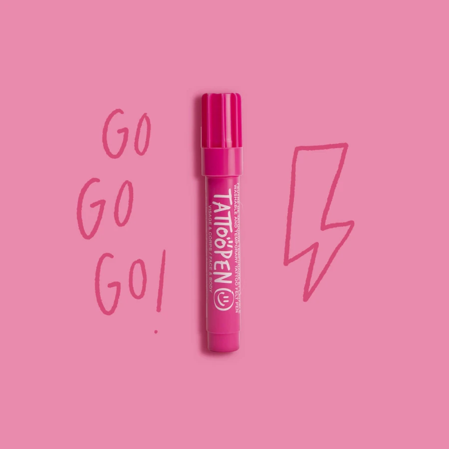 Zmywalny marker do ciała i twarzy dla dzieci Tattoopen 2,5 g - Różowy / Nailmatic