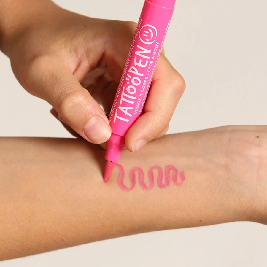 Zmywalny marker do ciała i twarzy dla dzieci Tattoopen 2,5 g - Różowy / Nailmatic