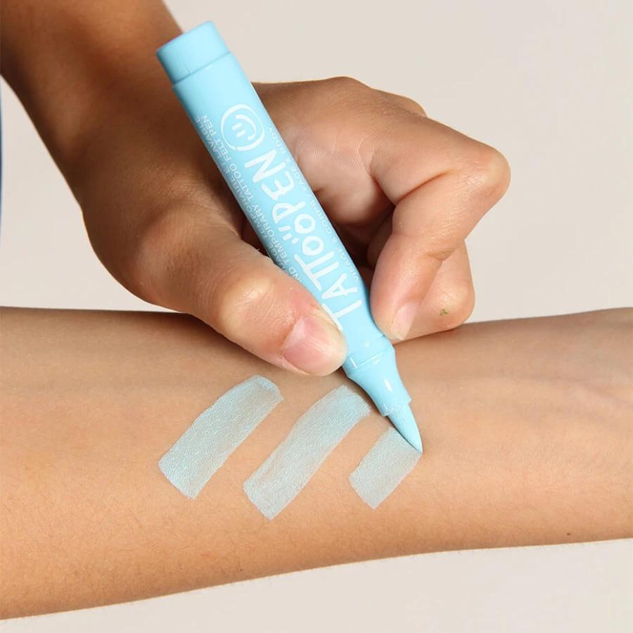 Zmywalny marker do ciała i twarzy dla dzieci Tattoopen 2,5 g - Błękitny / Nailmatic