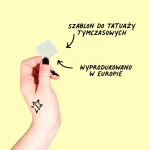 Zmywalne markery do ciała dla dzieci z szablonami do tatuaży - Brązowy i Czarny / Nailmatic