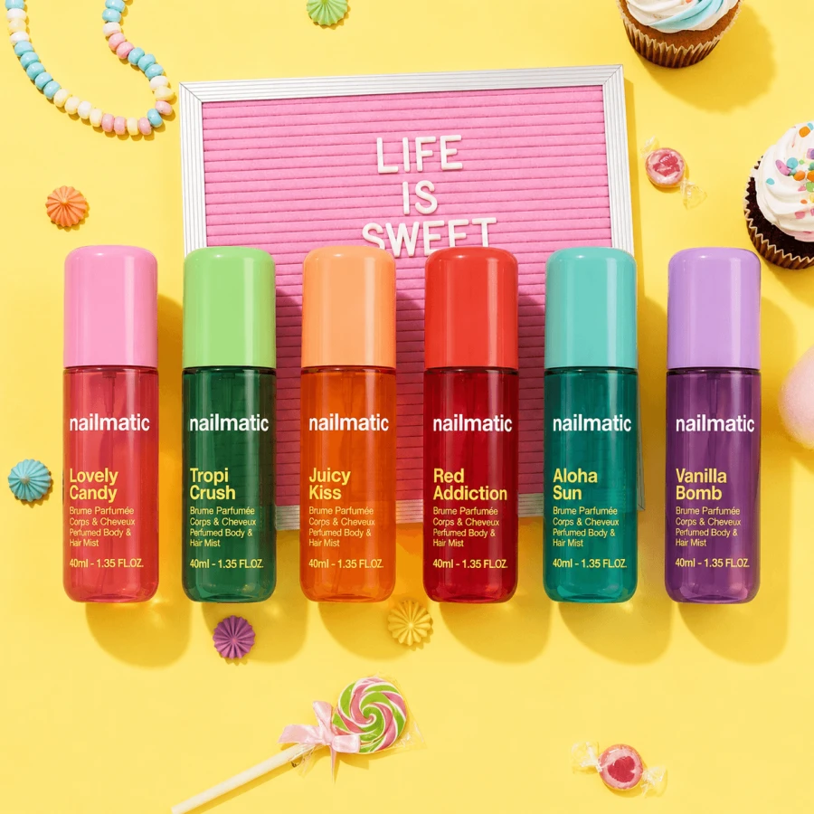 Perfumowana mgiełka do ciała i włosów dla dzieci - Aloha Sun, Kokos i Kwiaty Tropikalne, 40ml / Nailmatic