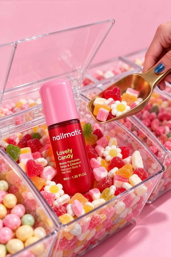 Perfumowana mgiełka do ciała i włosów dla dzieci - Lovely Candy, Wata Cukrowa, 40ml / Nailmatic
