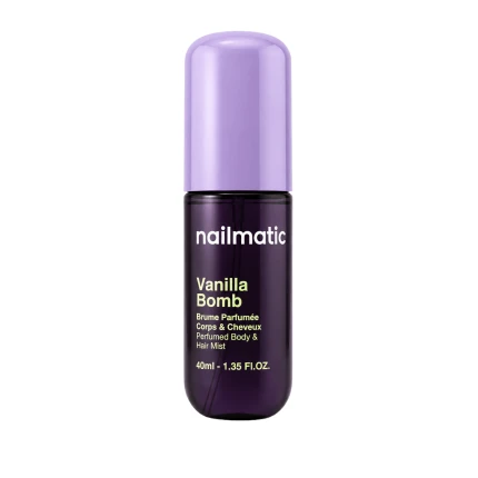 Perfumowana mgiełka do ciała i włosów dla dzieci - Vanilla Bomb, Wanilia i Karmel, 40ml / Nailmatic