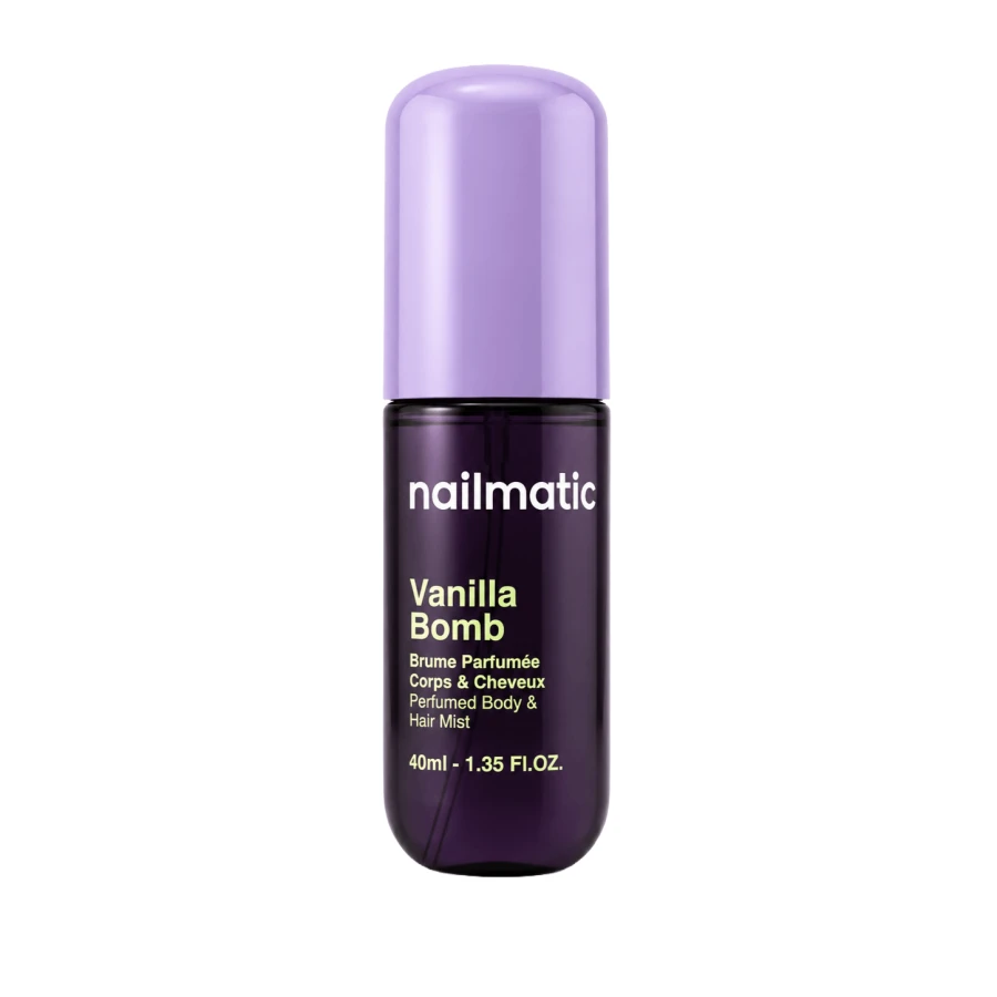 Perfumowana mgiełka do ciała i włosów dla dzieci - Vanilla Bomb, Wanilia i Karmel, 40ml / Nailmatic