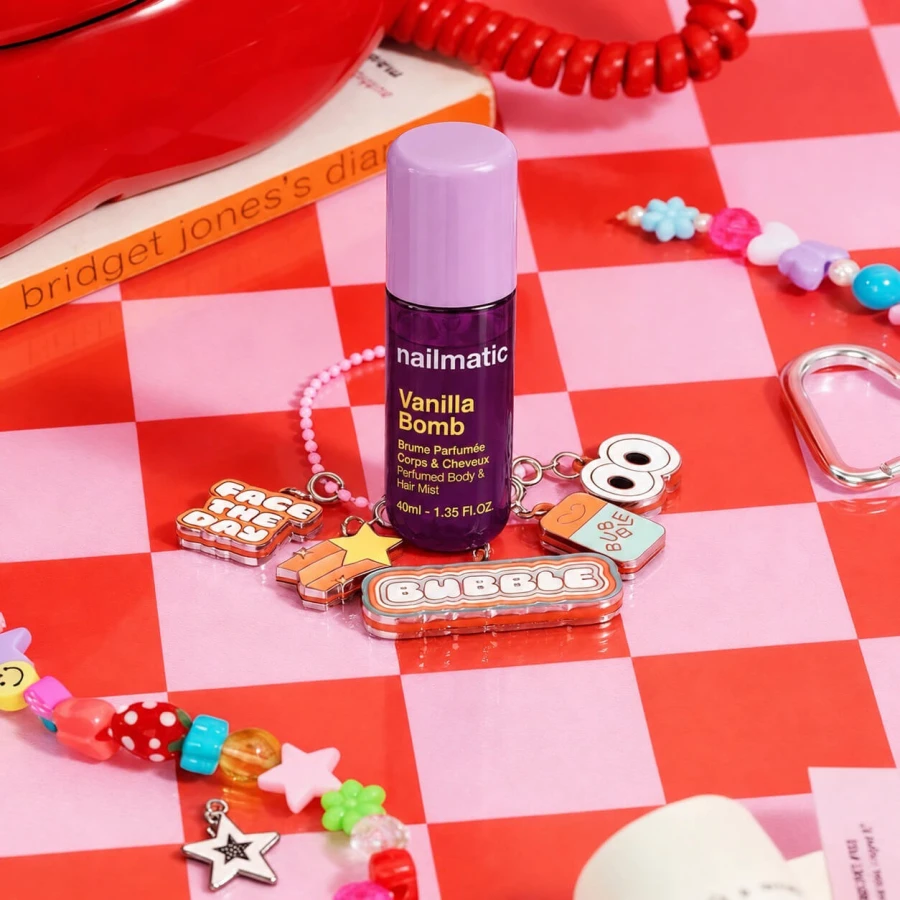 Perfumowana mgiełka do ciała i włosów dla dzieci - Vanilla Bomb, Wanilia i Karmel, 40ml / Nailmatic