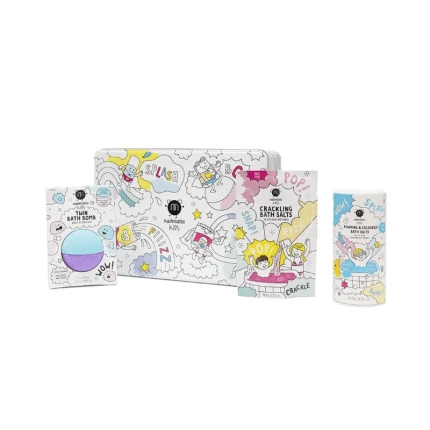 Zestaw Prezentowy do Kąpieli dla Dzieci Bubble Bath Box, Blue & Purple - Sole i Kula do Kąpieli / Nailmatic