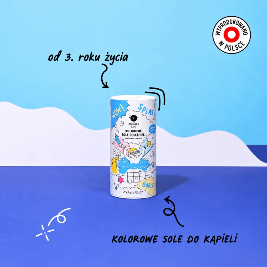 Zestaw Prezentowy do Kąpieli dla Dzieci Bubble Bath Box, Blue & Purple - Sole i Kula do Kąpieli / Nailmatic