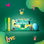 Zestaw Kosmetyków dla Dzieci z Nerką Color Party, Lakier, Błyszczyk i Żel z Brokatem / Nailmatic