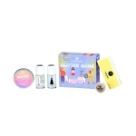 Zestaw do Manicure Glitter Gang, Złoty Brokat i Baza Peel-Off / Nailmatic