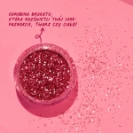 Zestaw do Manicure Glitter Nail Gang, Czerwony Lakier i Różowy Brokat / Nailmatic