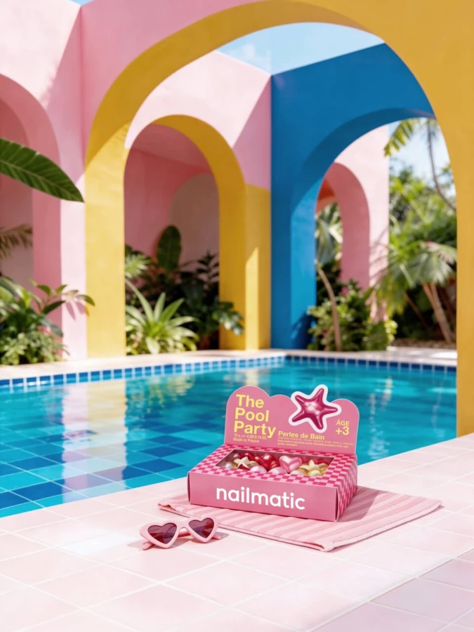 Perełki do Kąpieli dla Dzieci The Pool Party - Serduszka i Gwiazdki, 15 szt. / Nailmatic