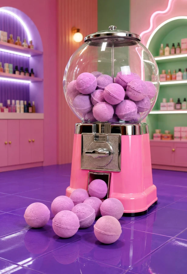 Kule do Kąpieli dla Dzieci Mini Berry Bloom - Zapach Czerwonych Owoców, 14szt. / Nailmatic