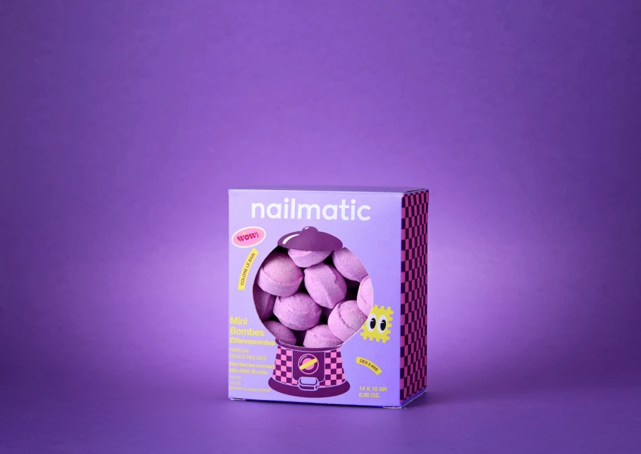 Kule do Kąpieli dla Dzieci Mini Berry Bloom - Zapach Czerwonych Owoców, 14szt. / Nailmatic