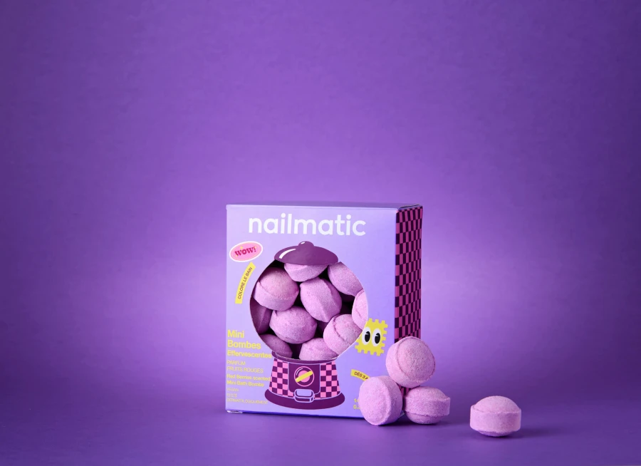 Kule do Kąpieli dla Dzieci Mini Berry Bloom - Zapach Czerwonych Owoców, 14szt. / Nailmatic
