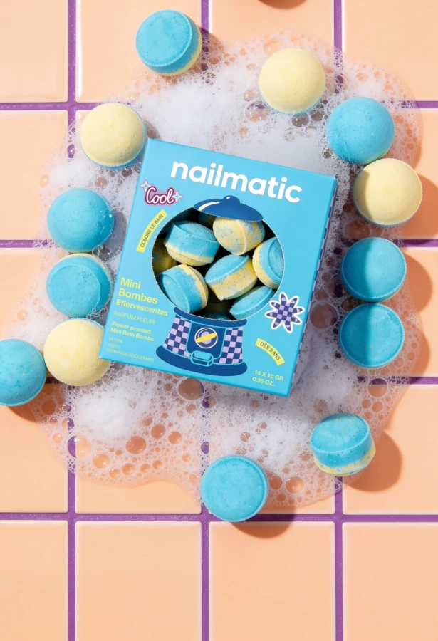 Kule do Kąpieli dla Dzieci Mini Flower Power - Zapach Białych Kwiatów, 14szt. / Nailmatic