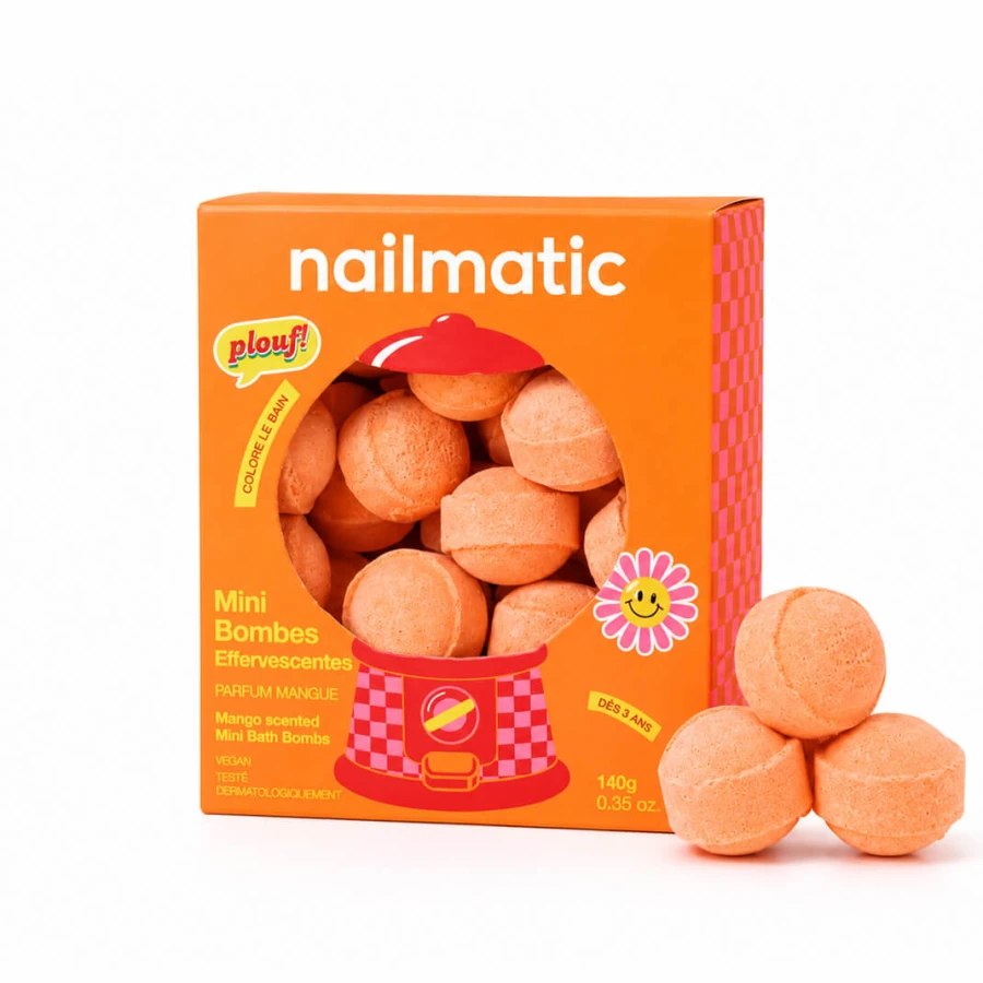 Kule do Kąpieli dla Dzieci Mini Sweet Mango - Zapach Mango, 14szt. / Nailmatic