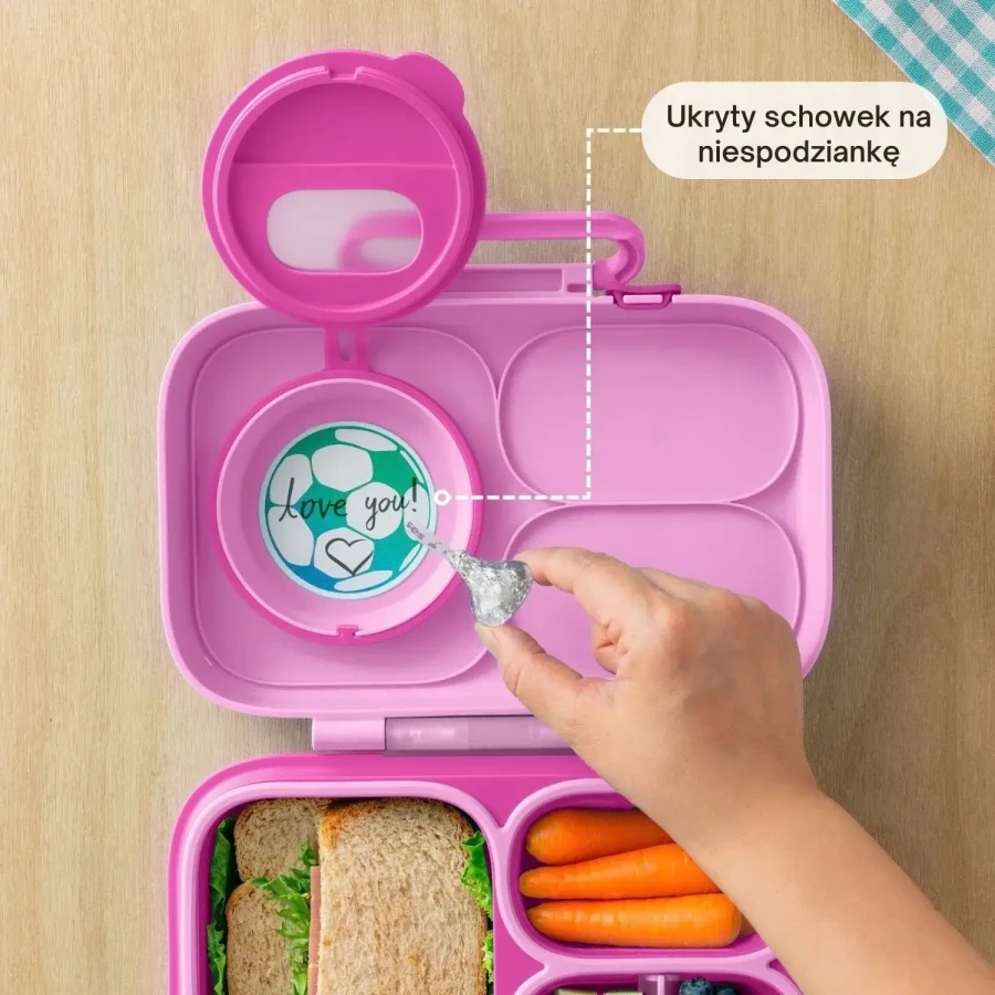 OMIEBOX LITE lunch box z wkładem chłodzącym, Rosy Pink / OMIE