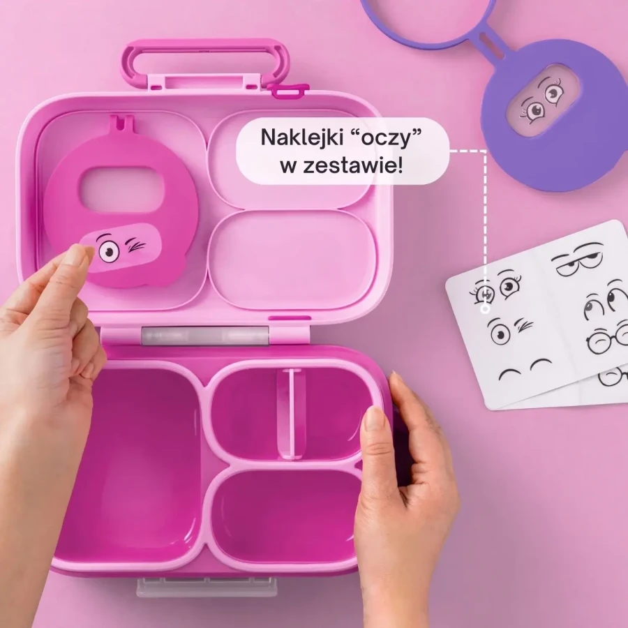 OMIEBOX LITE lunch box z wkładem chłodzącym, Rosy Pink / OMIE