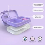 OMIEBOX LITE lunch box z wkładem chłodzącym, Lilac Puff / OMIE