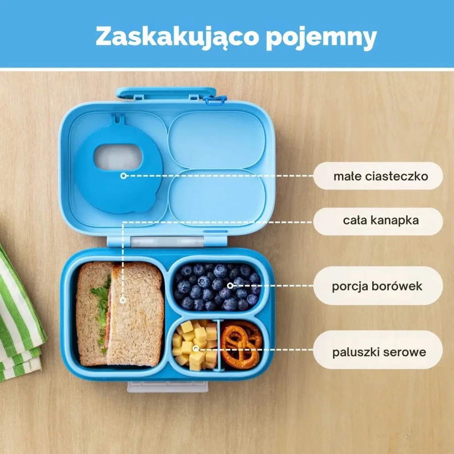 OMIEBOX LITE lunch box z wkładem chłodzącym, Surf Blue / OMIE