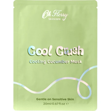 Nawilżająca maska chłodząca z ogórka Cool Crush dla Dzieci i Nastolatków / Oh Flossy